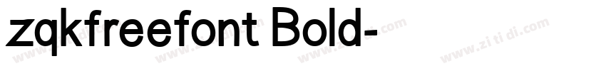zqkfreefont Bold字体转换